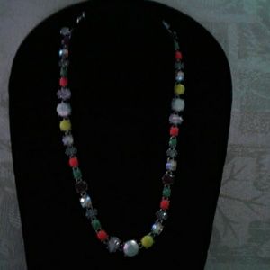 Beautiful J.Crew neon rhinestone necklace